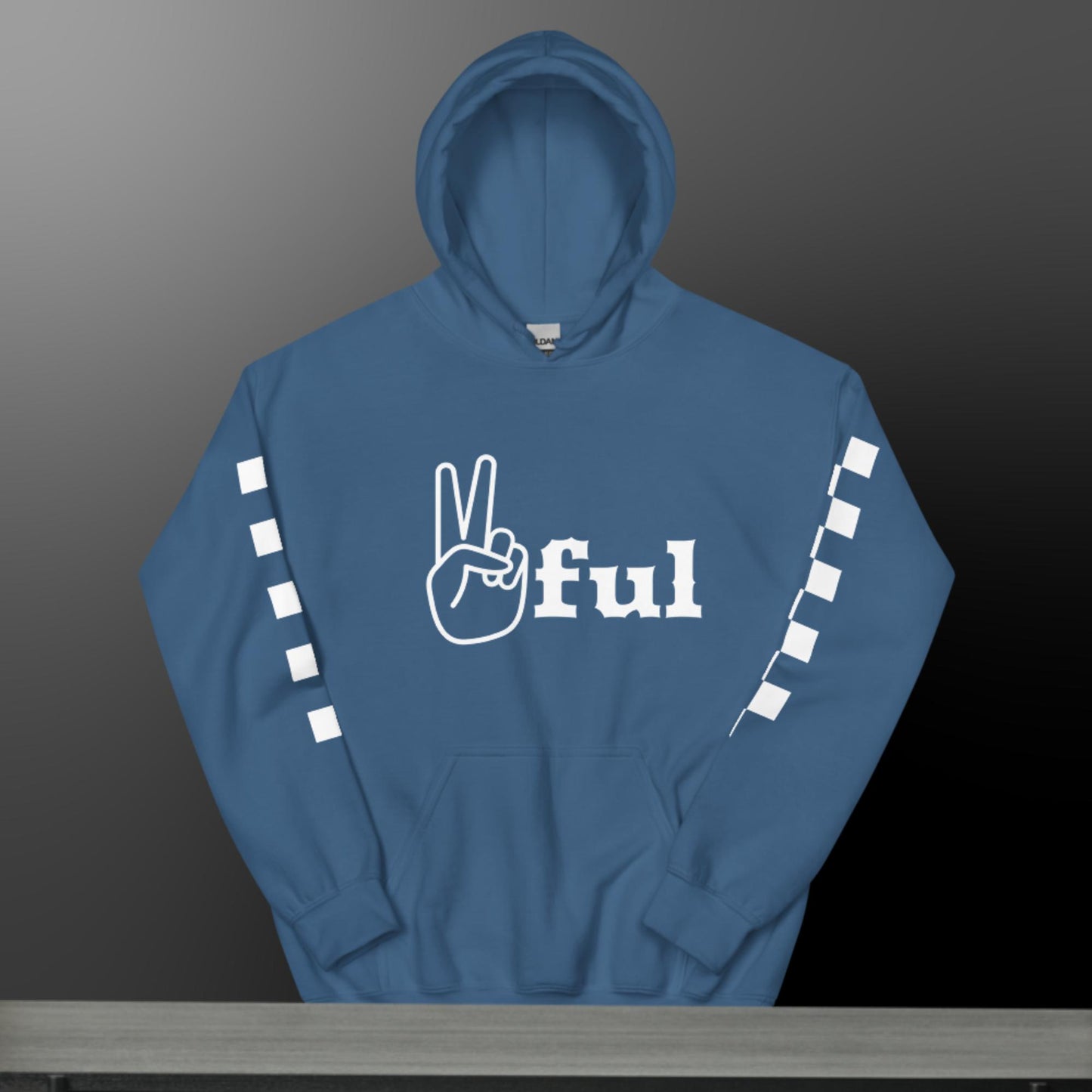 Unisex Peaceful Checkered Hoodie S-5XL