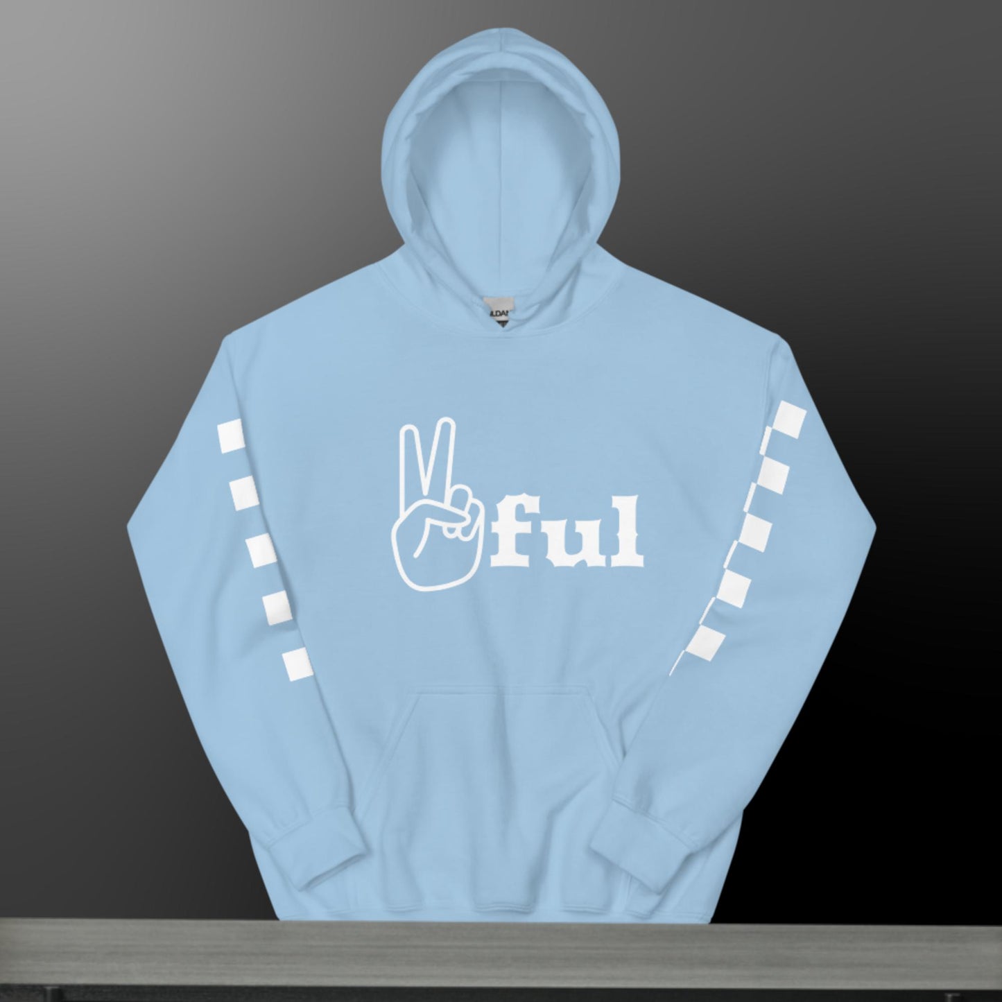 Unisex Peaceful Checkered Hoodie S-5XL