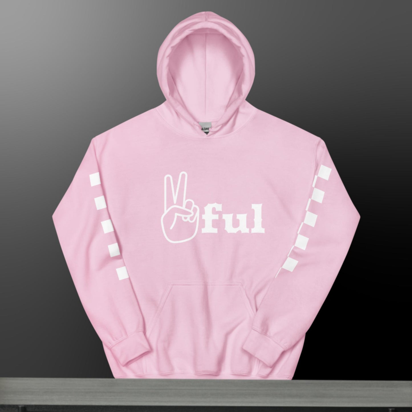 Unisex Peaceful Checkered Hoodie S-5XL