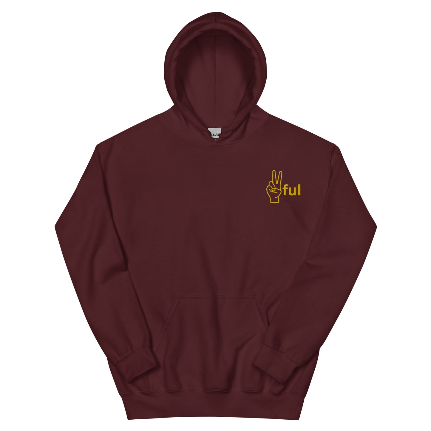 Unisex Gold Lettered ✌️ful Hoodie S-5XL