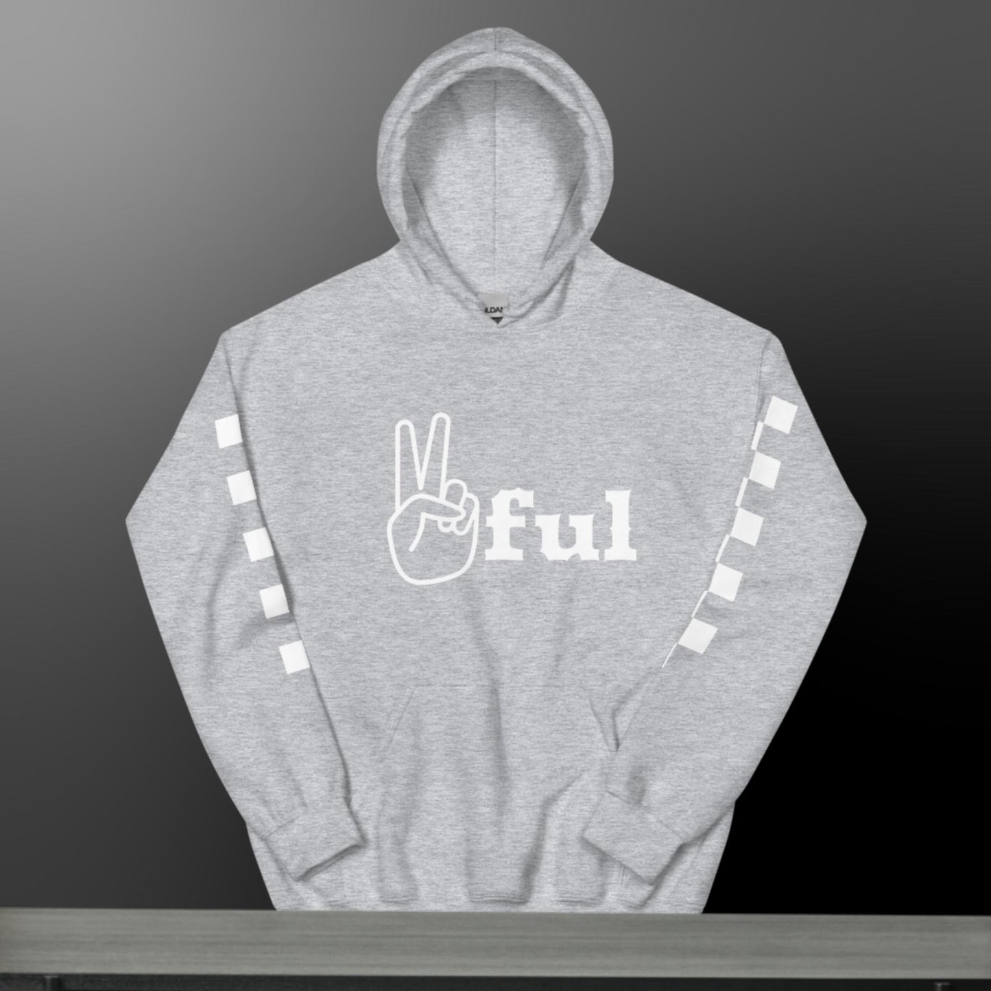 Unisex Peaceful Checkered Hoodie S-5XL