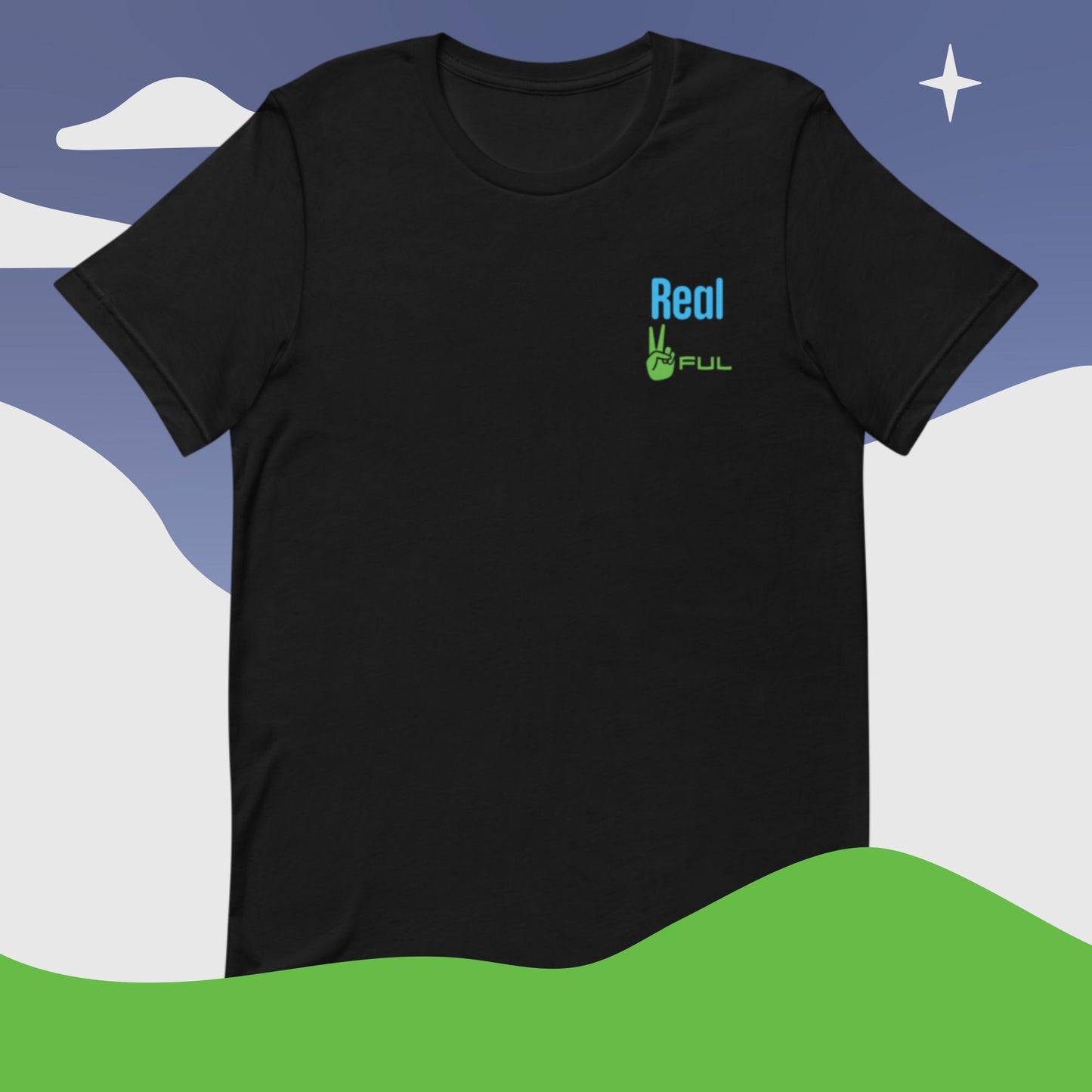 Unisex Real Peaceful t-shirt XS-5XL