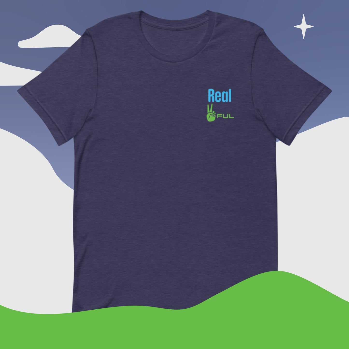 Unisex Real Peaceful t-shirt XS-5XL