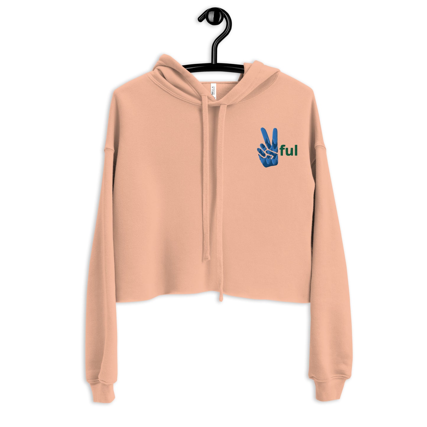 Peaceful  Crop Hoodie S-2XL