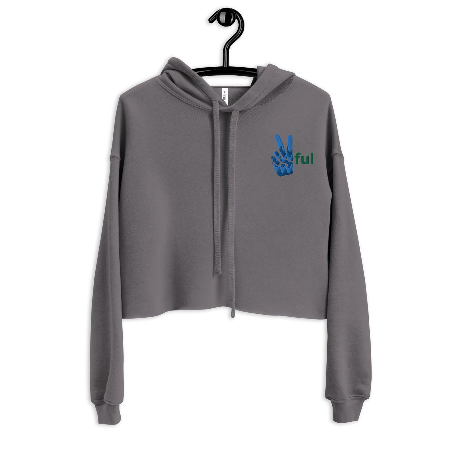 Peaceful  Crop Hoodie S-2XL